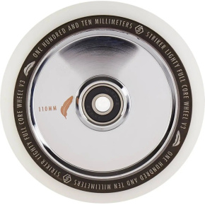 Rueda Delantera Lighty Full Core V3 Blanco Cromado