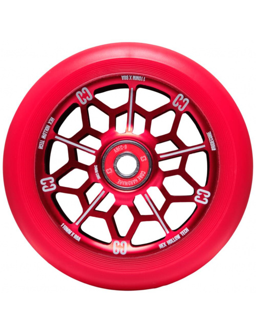 Rueda de scooter CORE hexagonal hueca (110 mm | rojo)