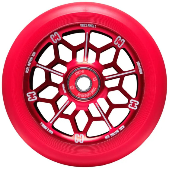 Rueda de scooter CORE hexagonal hueca (110 mm | rojo)