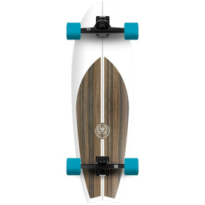 Surfskate Completo Hydroponic Fish (315"|Clásico 2.0 Blanco / Marrón) Surfskate Completo Hydroponic Fish (315"|Clásico 2.0 Blanco / Marrón)