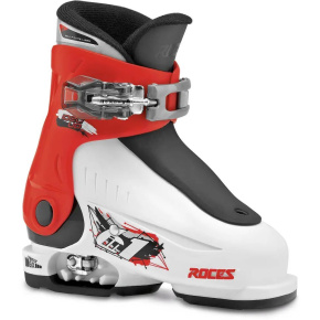 Botas esquí infantil Roces Idea Up 6en1 ajustables (16.5-18.5|Blanco/Rojo)
