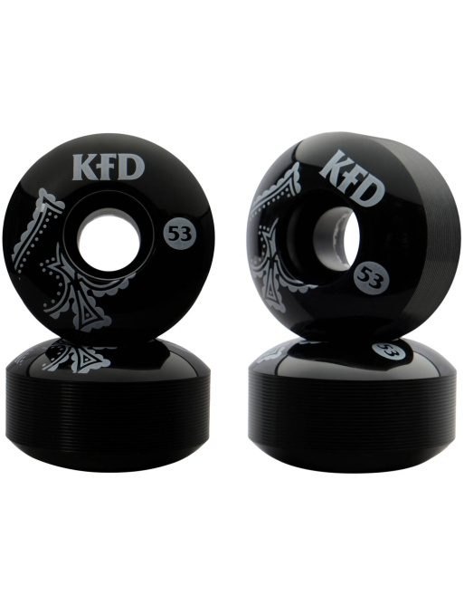 Juego de 4 ruedas KFD Team Skateboard (53 mm|Bandana)