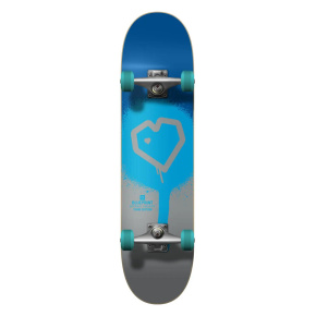 Blueprint Spray Heart V2 Skateboard Completo (7.5"|Azul/Plata/Turquesa) Blueprint Spray Heart V2 Skateboard Completo (7.5"|Azul/Plata/Turquesa)