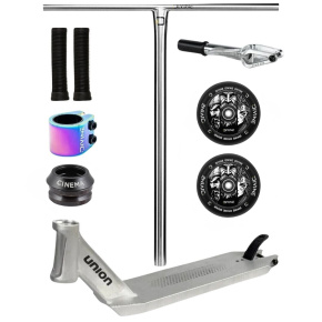 Freestyle koloběžka Custom Divine X Union HoneyComb 490 mm stříbrná