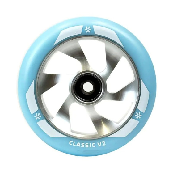 Rueda Scooter Union Classic V2 Pro 110mm Azul/Plata