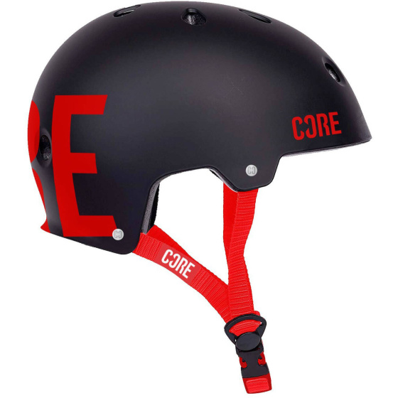 Casco Core Street XS-S Negro / Rojo