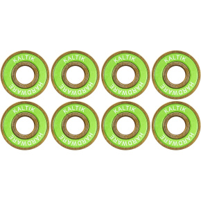 Paquete de 8 rodamientos de titanio verdes Kaltik