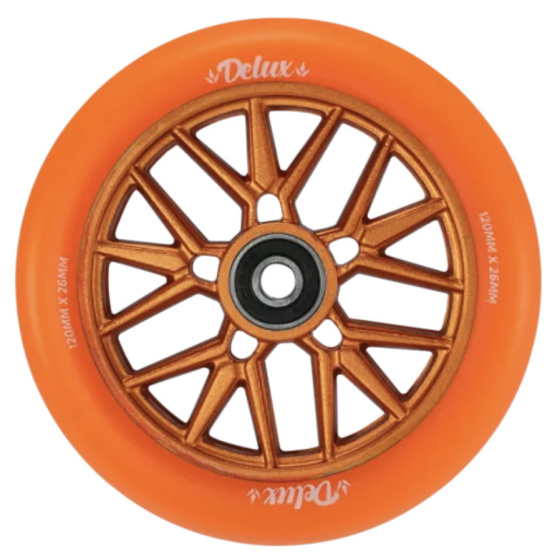 Rueda Blunt Delux 120x26 mm naranja