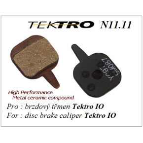 Pastillas de freno Tektro TEKTRO para pastillas de freno de par de discos N1111 para IO