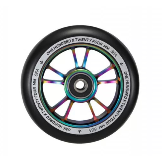 Llanta Blunt 10 Spokes 100 mm rainbow black