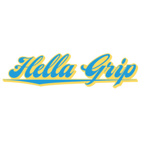 Etiqueta Engomada De La Hella Grip Logotipo