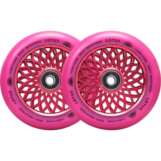 Ruedas Root Lotus 110x24mm Radiant Pink 2pcs