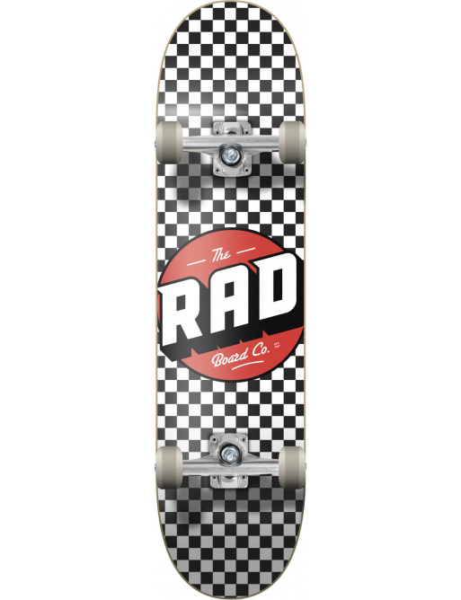 Skateboard RAD Checkers Progressive 7.75" Černá/Bílá