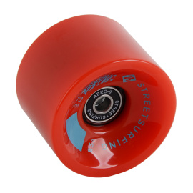 Rueda longboard 1pc - rojo, ABEC 9, 70 mm